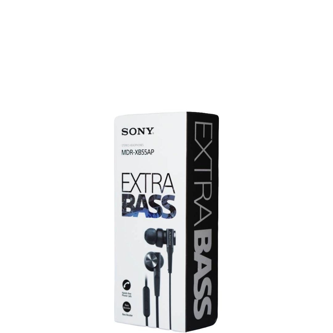 Sony MDR-XB55AP Premium in-Ear Extra Bass Wired Headphones with Mic (Black)